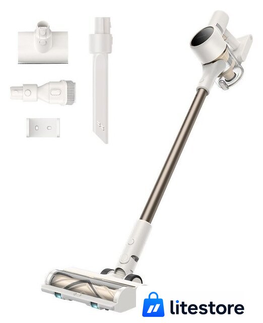Пылесос Dreame Cordless Vacuum Cleaner R10s Aqua VZV25A (евровилка, белый) - Изображение №2 — Лайт Стор
