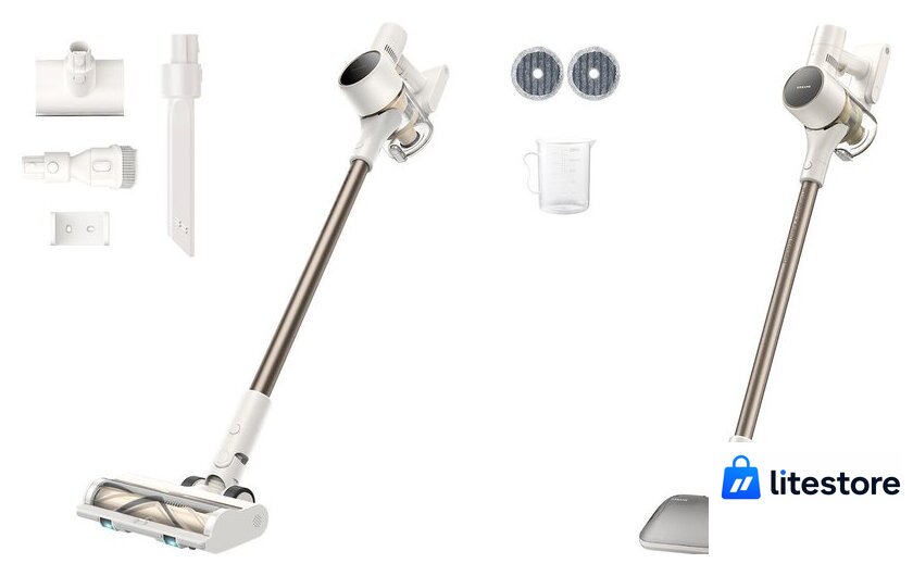 Пылесос Dreame Cordless Vacuum Cleaner R10s Aqua VZV25A (евровилка, белый) - Изображение №1 — Лайт Стор