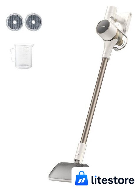 Пылесос Dreame Cordless Vacuum Cleaner R10s Aqua VZV25A (евровилка, белый) - Изображение №3 — Лайт Стор