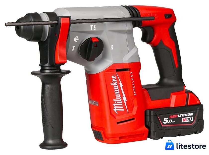 Перфоратор Milwaukee M18 BLH-502X 4933478894 (с 2-мя АКБ, кейс) - Изображение №2 — Лайт Стор