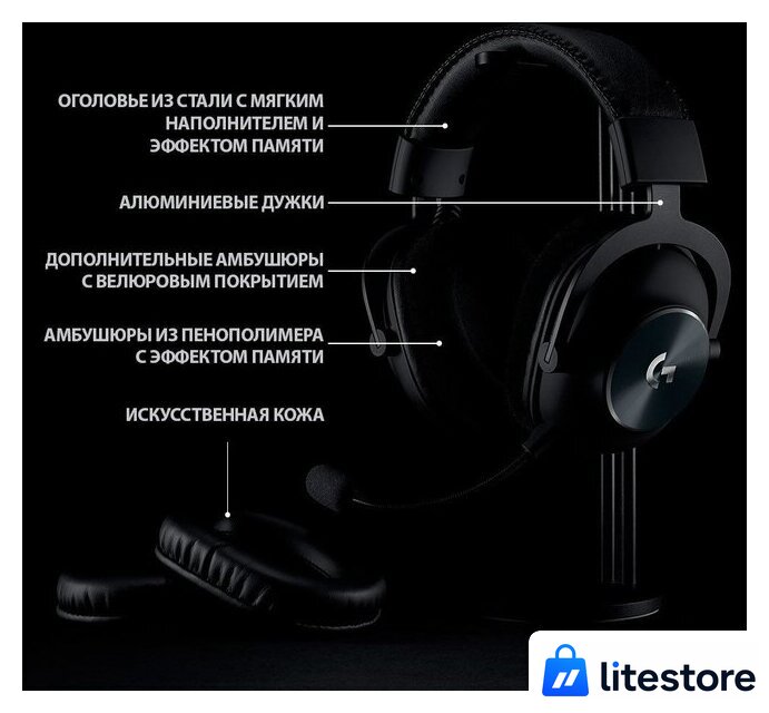 Наушники Logitech G Pro X - Изображение №6 — Лайт Стор