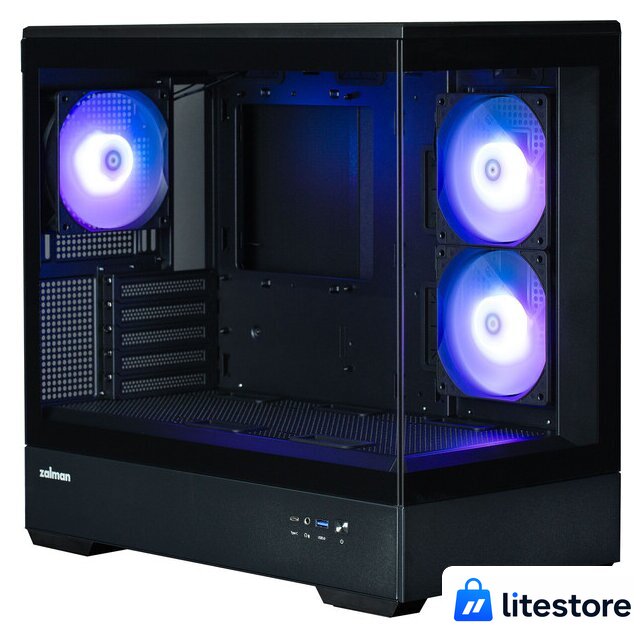 Корпус Zalman P30 (черный) - Изображение №4 — Лайт Стор