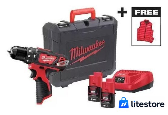 Ударная дрель-шуруповерт Milwaukee M12 BPDMC-202C 4933499465 (с 2-мя АКБ, кейс) - Изображение №1 — Лайт Стор