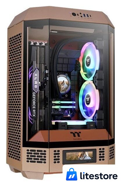Корпус Thermaltake The Tower 300 Gravel Sand CA-1Y4-00SGWN-00 - Изображение №1 — Лайт Стор