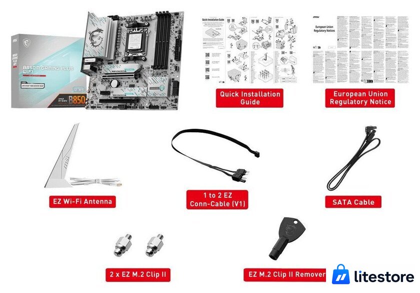 Материнская плата MSI B850M Gaming Plus WiFi - Изображение №5 — Лайт Стор