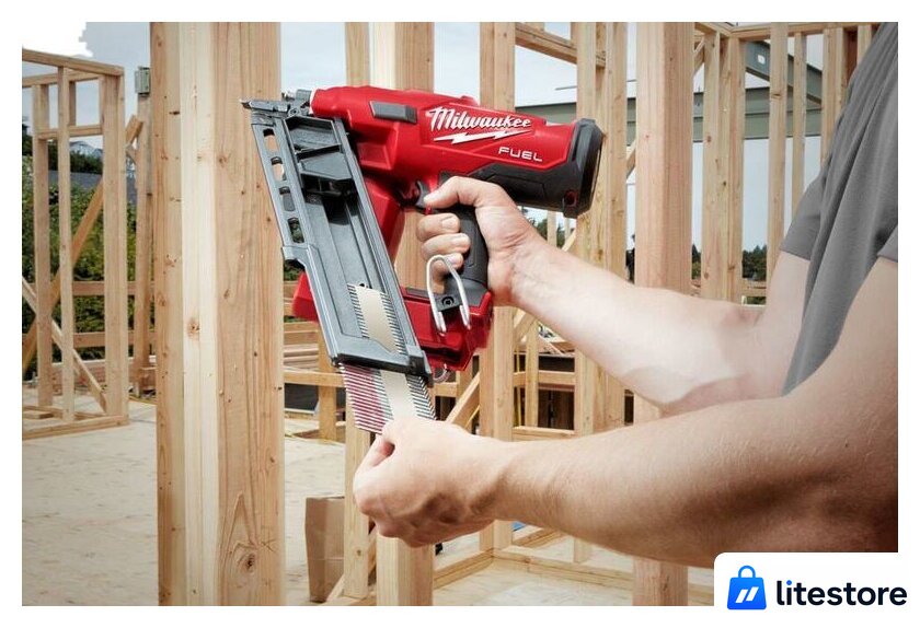 Гвоздезабиватель Milwaukee M18 FFN-502C 4933471404 (с 2-мя АКБ) - Изображение №8 — Лайт Стор