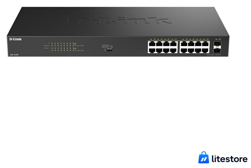 Неуправляемый коммутатор D-Link DGS-1018P/B1A - Изображение №2 — Лайт Стор