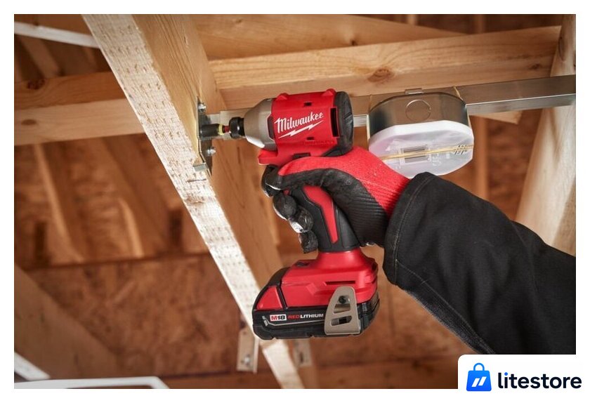 Винтоверт Milwaukee M18 M18BLIDR-502X 4933492843 (с 2-мя АКБ, кейс) - Изображение №6 — Лайт Стор