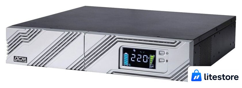 Источник бесперебойного питания Powercom Smart Rack&Tower SRT-2000A LCD - Изображение №1 — Лайт Стор