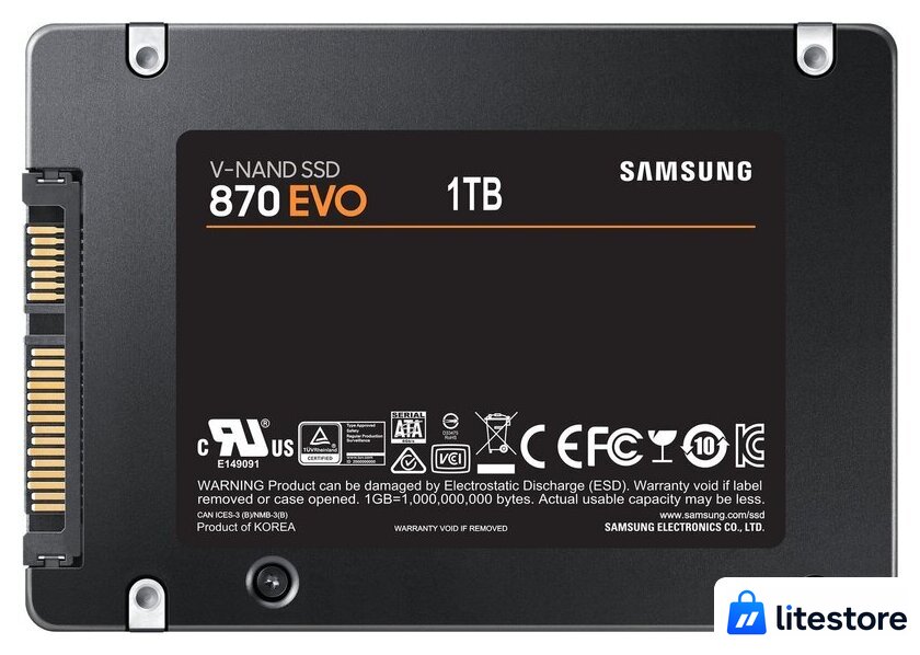 SSD Samsung 870 Evo 1TB MZ-77E1T0BW - Изображение №2 — Лайт Стор