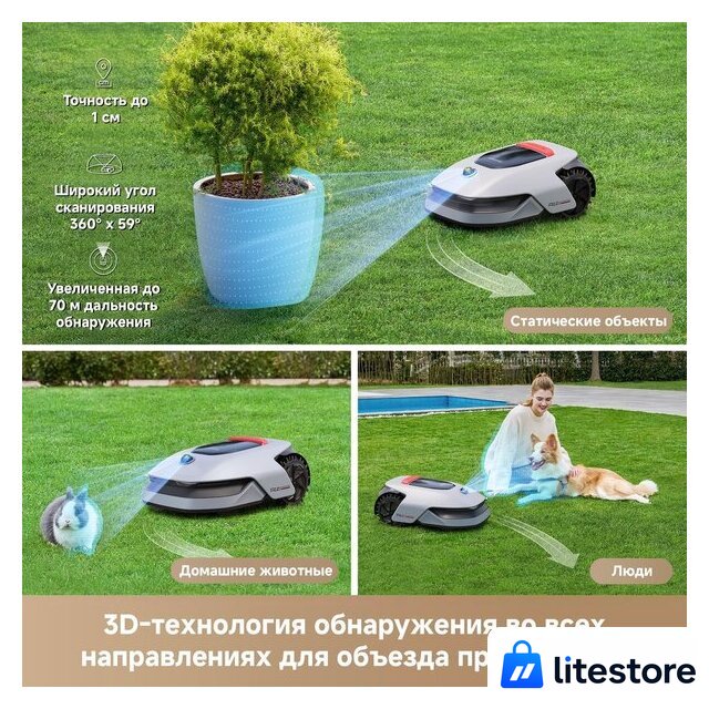 Газонокосилка-робот Dreame Roboticmower A1 Pro - Изображение №4 — Лайт Стор