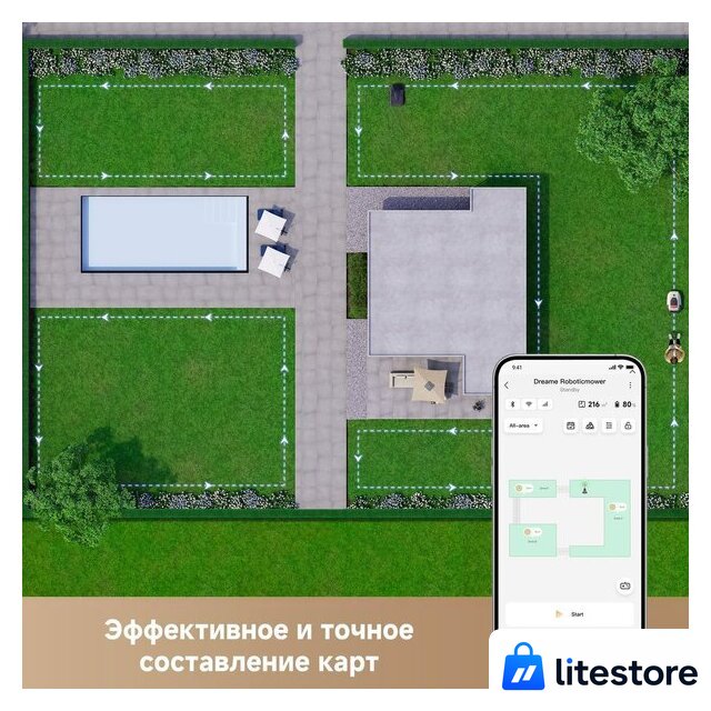 Газонокосилка-робот Dreame Roboticmower A1 Pro - Изображение №7 — Лайт Стор