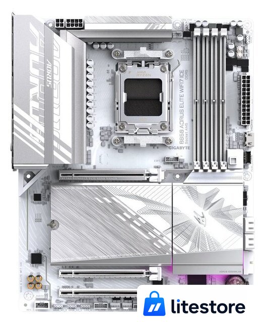 Материнская плата Gigabyte B850 Aorus Elite WiFi7 Ice (rev. 1.1) - Изображение №1 — Лайт Стор