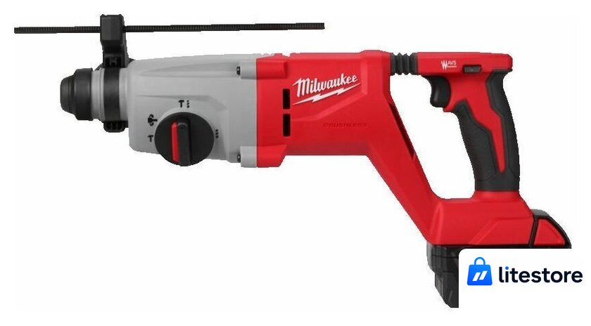Перфоратор Milwaukee M18 M18BLHACD26-402X 4933492480 (с 2-мя АКБ, кейс) - Изображение №7 — Лайт Стор