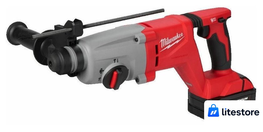 Перфоратор Milwaukee M18 M18BLHACD26-402X 4933492480 (с 2-мя АКБ, кейс) - Изображение №5 — Лайт Стор