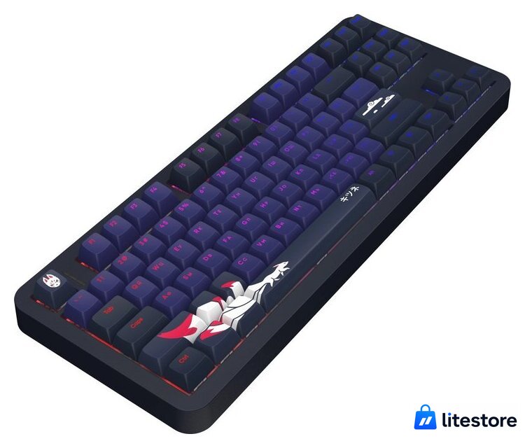 Клавиатура Red Square Alumix TKL Classic Kitsune (черный, g3ms Aquamarine) - Изображение №4 — Лайт Стор