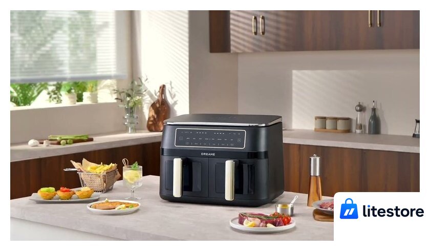 Аэрогриль (аэрофритюрница) Dreame Air Fryer DZ30 (черный) - Изображение №14 — Лайт Стор