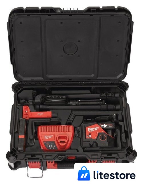 Лазерный нивелир Milwaukee M12 3PLKIT-401P 4933478960 (с 1-им АКБ, кейс) - Изображение №5 — Лайт Стор