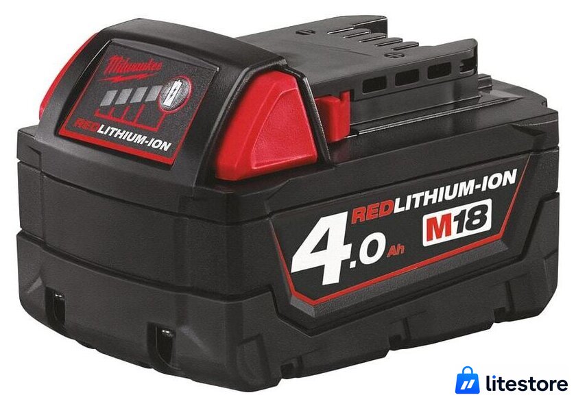 Аккумулятор Milwaukee M18 B4 4932430063 (18В/4 Ah) - Изображение №1 — Лайт Стор