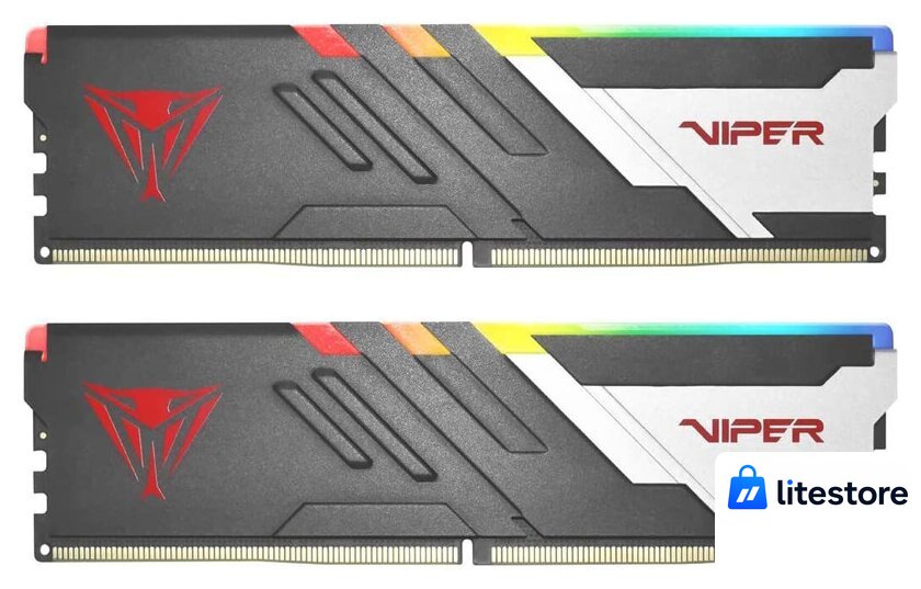 Оперативная память Patriot Viper Venom RGB 2x16ГБ DDR5 6000 МГц PVVR532G600C30K - Изображение №1 — Лайт Стор