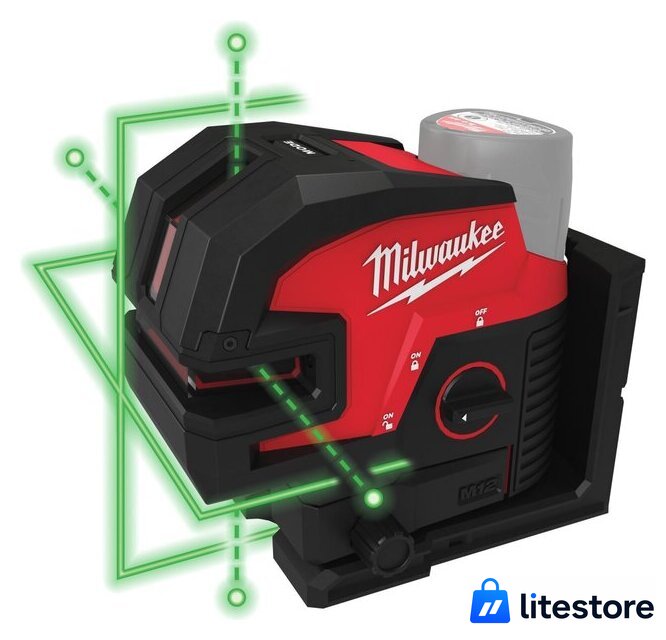 Лазерный нивелир Milwaukee M12 CLL4P-0C 4933479202 (кейс) - Изображение №4 — Лайт Стор