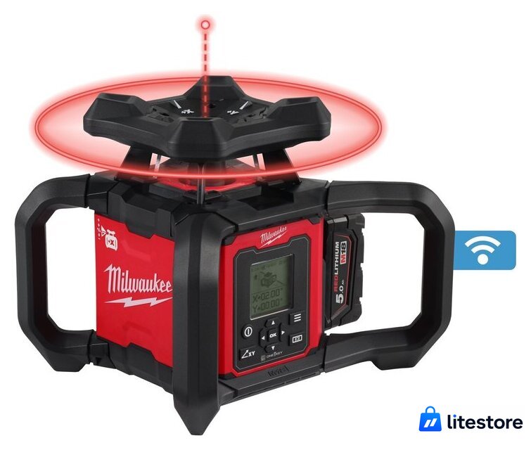 Лазерный нивелир Milwaukee M18 RLOHV1200-501C 4933493204 (с 1-им АКБ, кейс) - Изображение №2 — Лайт Стор