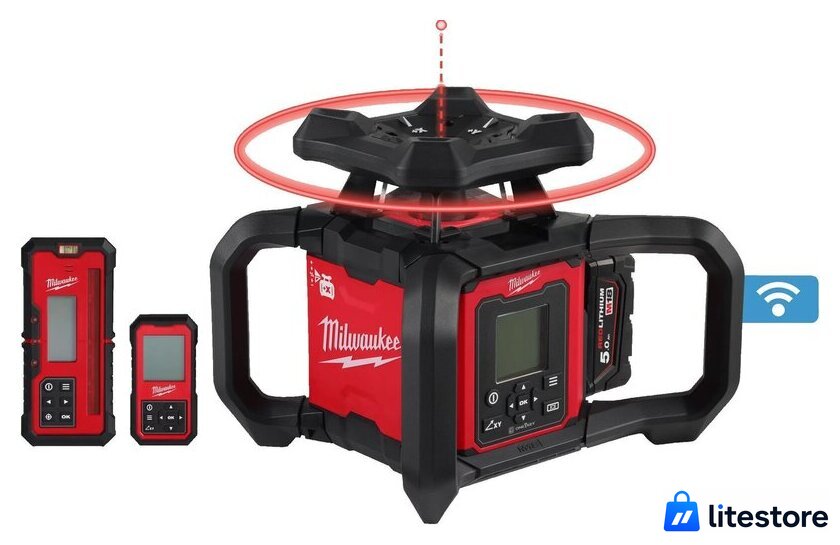 Лазерный нивелир Milwaukee M18 RLOHV1200-501C 4933493204 (с 1-им АКБ, кейс) - Изображение №1 — Лайт Стор