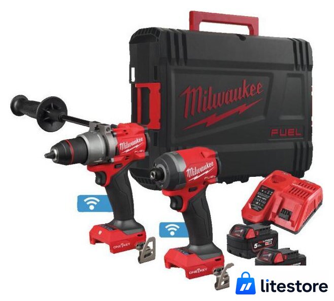  Milwaukee M18 ONEPP2A3-502X 4933493244 (шуруповерт, винтоверт, 2 АКБ, кейс) - Изображение №1 — Лайт Стор