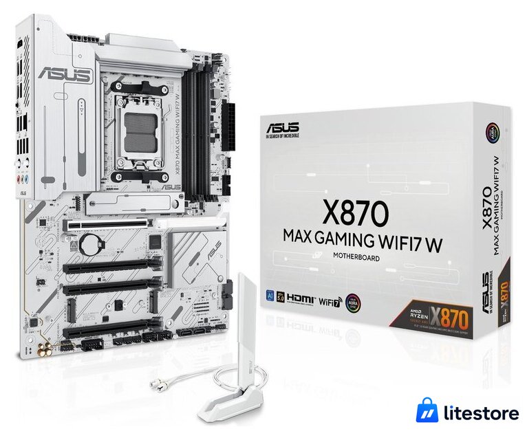 Материнская плата ASUS X870 MAX Gaming WiFi7 W - Изображение №9 — Лайт Стор