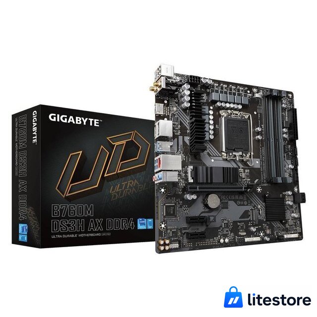Материнская плата Gigabyte B760M DS3H AX DDR4 (rev. 1.0) - Изображение №6 — Лайт Стор