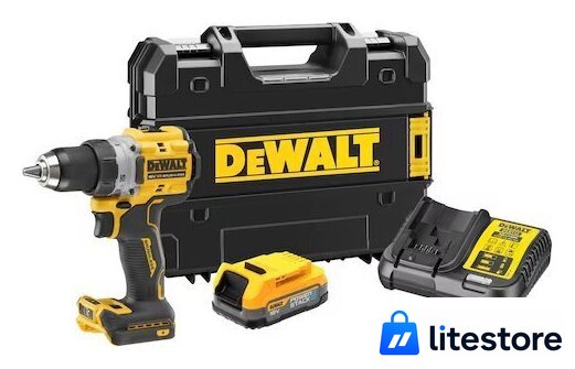 Дрель-шуруповерт DeWalt DCD800E1T (с 1-им АКБ 1.7 Ач, кейс) - Изображение №1 — Лайт Стор