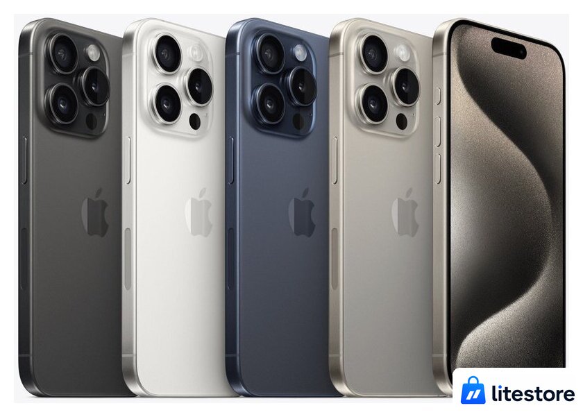 Телефон Apple iPhone 15 Pro 128GB (белый титан) - Изображение №5 — Лайт Стор
