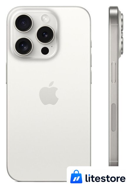 Телефон Apple iPhone 15 Pro 128GB (белый титан) - Изображение №2 — Лайт Стор