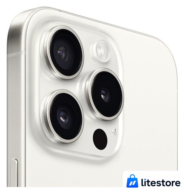 Телефон Apple iPhone 15 Pro 128GB (белый титан) - Изображение №4 — Лайт Стор