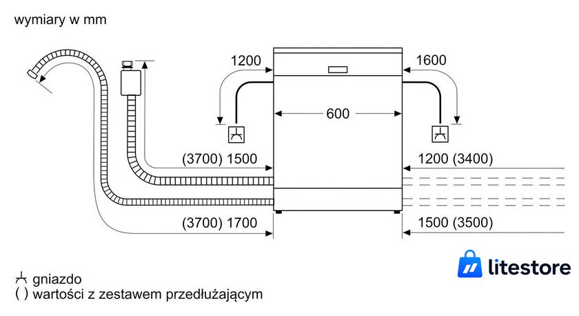 Встраиваемая посудомоечная машина Bosch Serie 4 SMV46KX55E - Изображение №8 — Лайт Стор