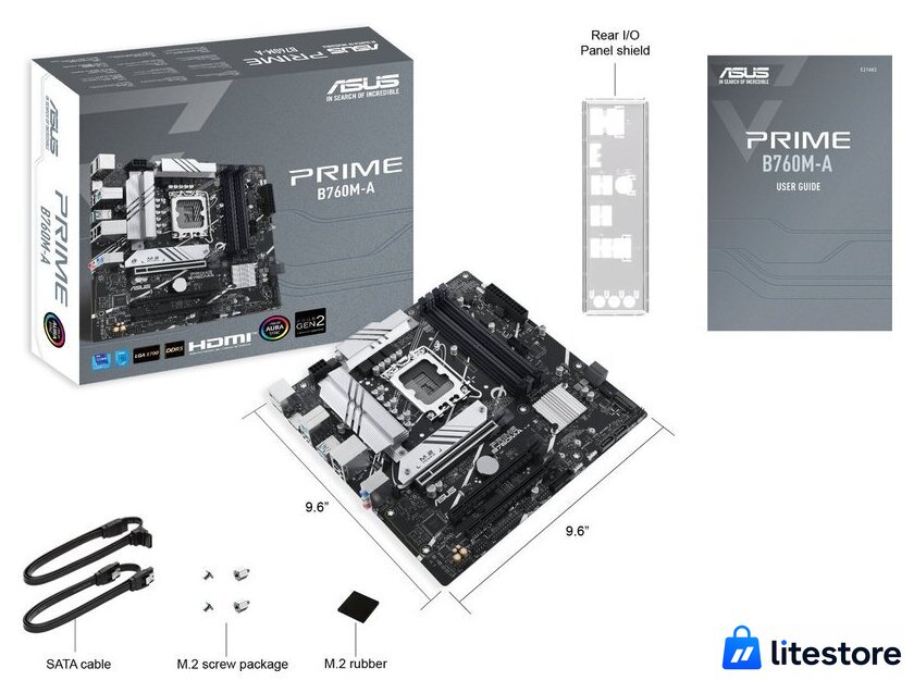 Материнская плата ASUS Prime B760M-A-CSM - Изображение №6 — Лайт Стор