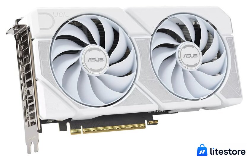 Видеокарта ASUS Dual GeForce RTX 5060 Ti 16GB GDDR7 White OC Edition DUAL-RTX5060TI-O16G-WHITE - Изображение №3 — Лайт Стор