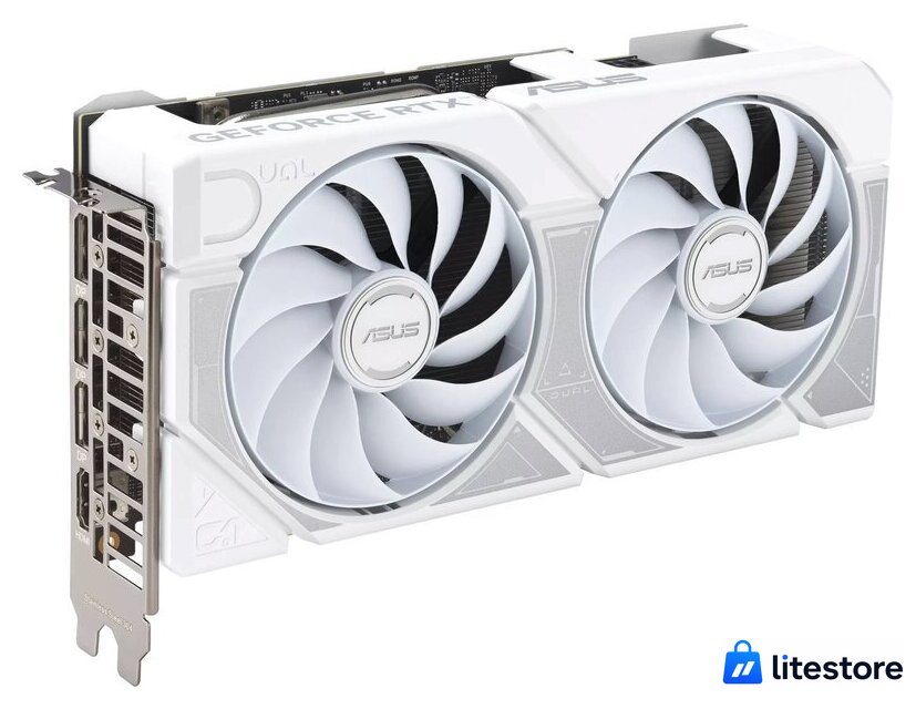 Видеокарта ASUS Dual GeForce RTX 5060 Ti 16GB GDDR7 White OC Edition DUAL-RTX5060TI-O16G-WHITE - Изображение №1 — Лайт Стор