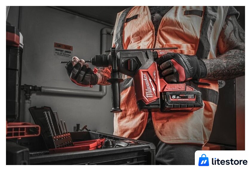 Перфоратор Milwaukee M18 FUEL M18ONEFHX-0X 4933478503 (без АКБ, кейс) - Изображение №11 — Лайт Стор