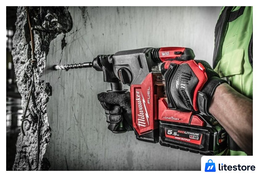 Перфоратор Milwaukee M18 FUEL M18ONEFHX-0X 4933478503 (без АКБ, кейс) - Изображение №18 — Лайт Стор
