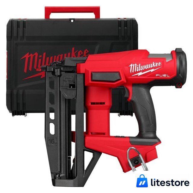 Гвоздезабиватель Milwaukee M18 FN16GS-0X Fuel 4933493353 (без АКБ, кейс) - Изображение №1 — Лайт Стор