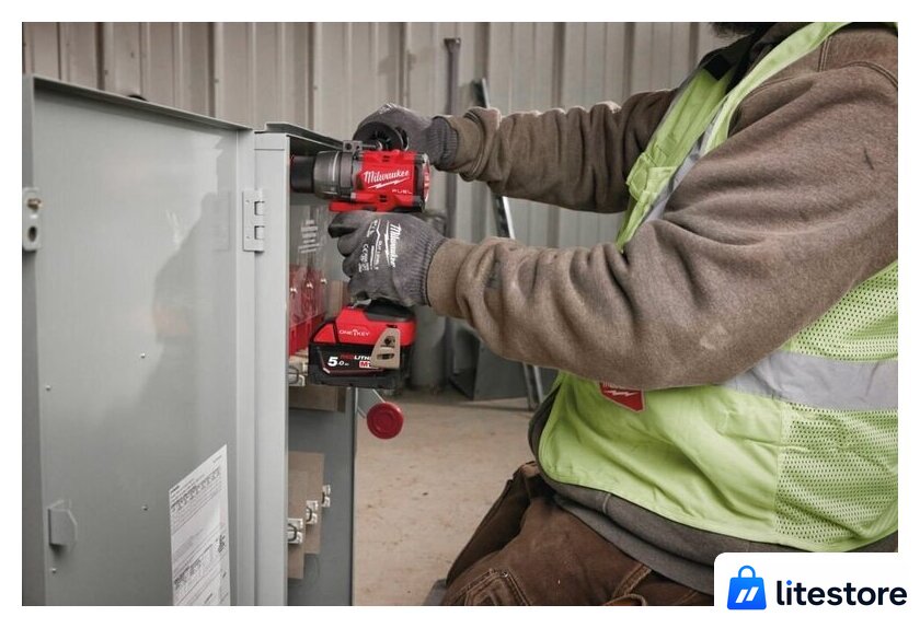 Дрель-шуруповерт Milwaukee M18 FUEL M18ONEDD3-502X 4933492802 (с 2-мя АКБ 5 Ач, кейс) - Изображение №9 — Лайт Стор