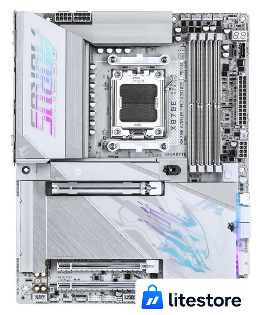 Материнская плата Gigabyte X870E Aorus Pro X3D Ice - Изображение №1 — Лайт Стор