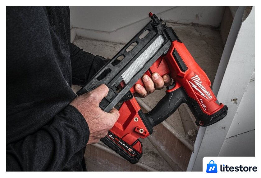 Гвоздезабиватель Milwaukee M18 FN16GA-0X Fuel 4933478094 (без АКБ, кейс) - Изображение №6 — Лайт Стор