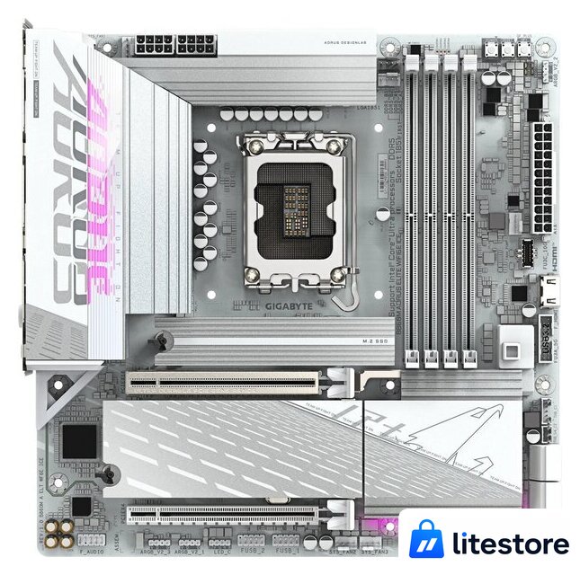 Материнская плата Gigabyte B860M Aorus Elite WiFi6E Ice - Изображение №1 — Лайт Стор