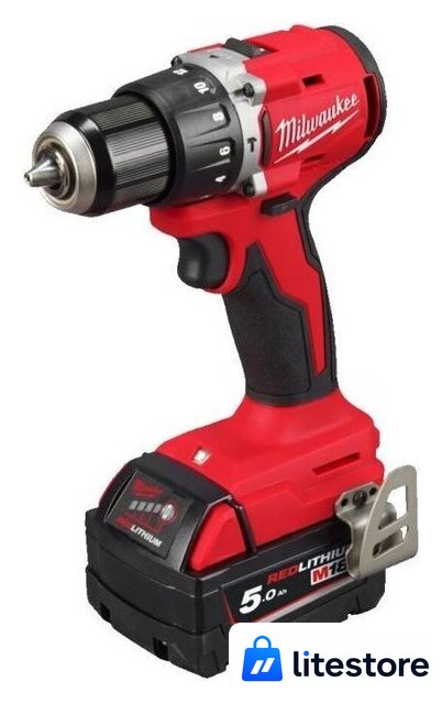 Ударная дрель-шуруповерт Milwaukee M18 M18BLPDRC-502C 4933492826 (с 2-мя АКБ 5 Ач, кейс) - Изображение №3 — Лайт Стор