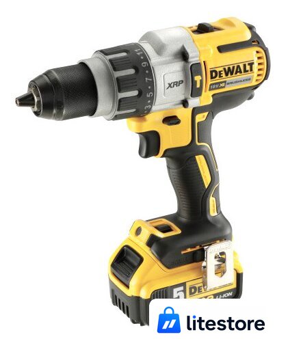 Ударная дрель-шуруповерт DeWalt DCD996P2 (с 2-мя АКБ 5 Ah) - Изображение №3 — Лайт Стор