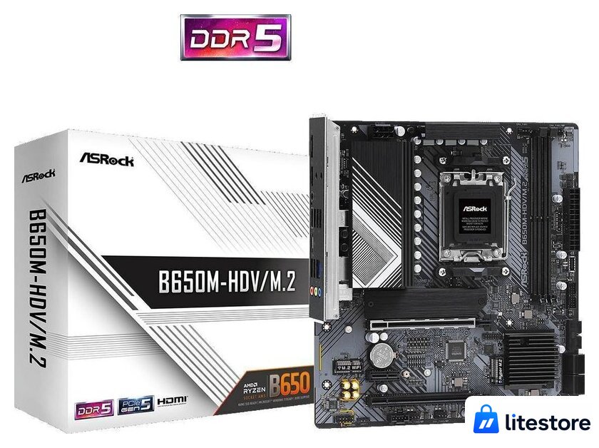 Материнская плата ASRock B650M-HDV/M.2 - Изображение №5 — Лайт Стор