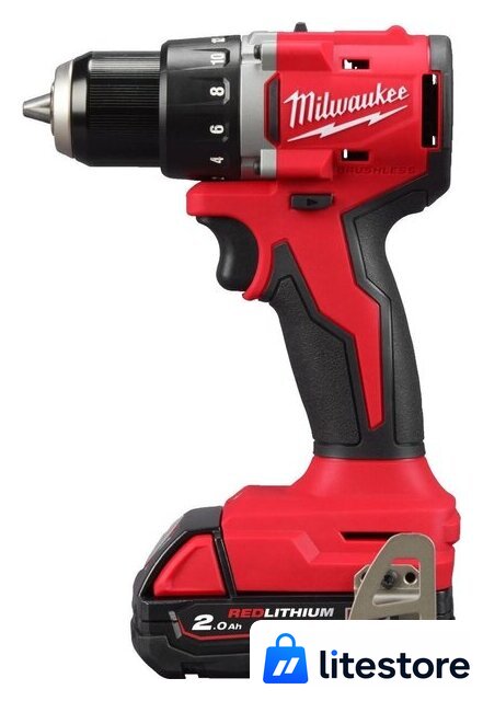 Дрель-шуруповерт Milwaukee M18 M18BLDDRC-202C 4933492833 (с 2-мя АКБ 2 Ач, кейс) - Изображение №2 — Лайт Стор