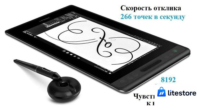 Графический монитор Huion Kamvas Pro 12 GT-116 - Изображение №5 — Лайт Стор